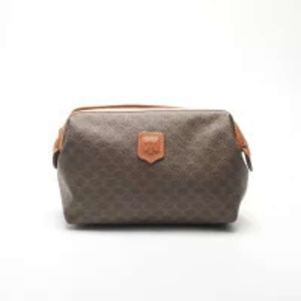 Celine Macadam Pouch Clutch Brown
